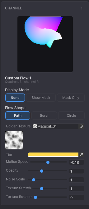 Path-mode point context menu